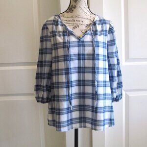 Como Vintage Lightweight Peasant Blouse